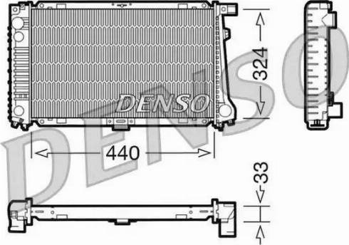 NPS DRM05032 - Радиатор, охлаждане на двигателя vvparts.bg