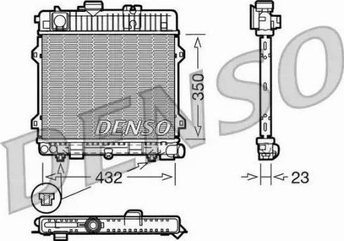 NPS DRM05028 - Радиатор, охлаждане на двигателя vvparts.bg