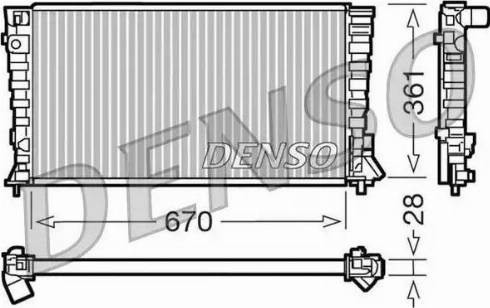 NPS DRM07020 - Радиатор, охлаждане на двигателя vvparts.bg