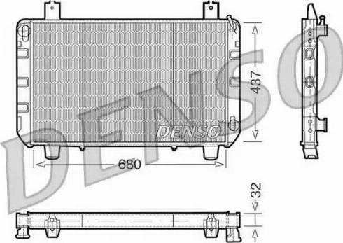 NPS DRM10095 - Радиатор, охлаждане на двигателя vvparts.bg