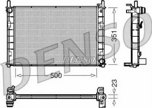 NPS DRM10045 - Радиатор, охлаждане на двигателя vvparts.bg