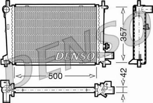 NPS DRM10040 - Радиатор, охлаждане на двигателя vvparts.bg