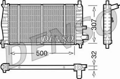 NPS DRM10042 - Радиатор, охлаждане на двигателя vvparts.bg