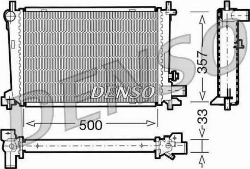 NPS DRM10039 - Радиатор, охлаждане на двигателя vvparts.bg