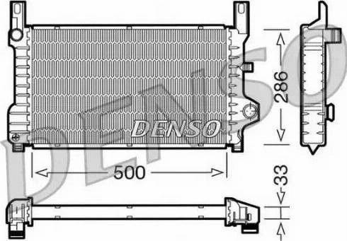 NPS DRM10036 - Радиатор, охлаждане на двигателя vvparts.bg