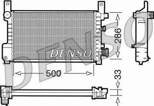 NPS DRM10037 - Радиатор, охлаждане на двигателя vvparts.bg