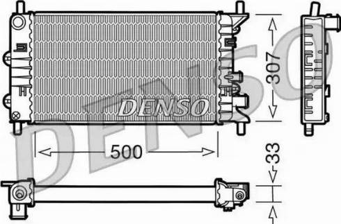 NPS DRM10024 - Радиатор, охлаждане на двигателя vvparts.bg