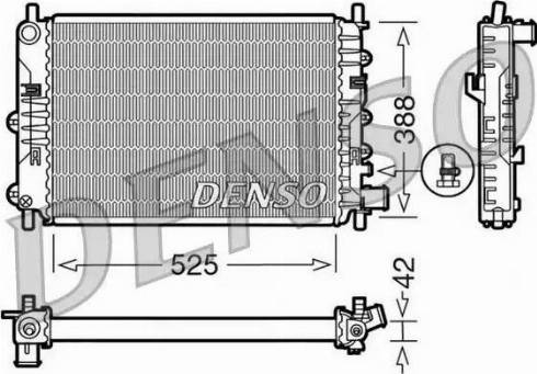 NPS DRM10026 - Радиатор, охлаждане на двигателя vvparts.bg