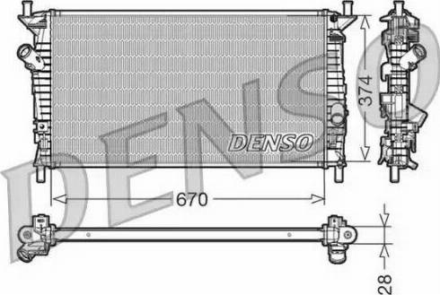 NPS DRM10074 - Радиатор, охлаждане на двигателя vvparts.bg