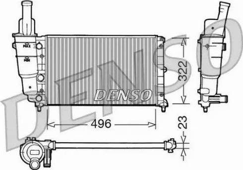 NPS DRM13003 - Радиатор, охлаждане на двигателя vvparts.bg