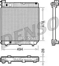 NPS DRM17001 - Радиатор, охлаждане на двигателя vvparts.bg