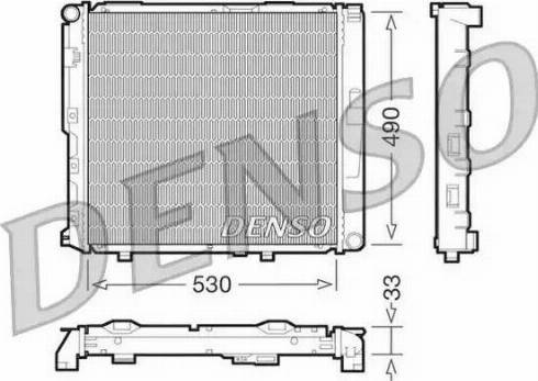 NPS DRM17038 - Радиатор, охлаждане на двигателя vvparts.bg