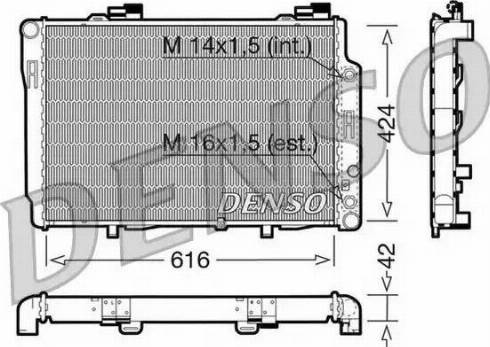 NPS DRM17073 - Радиатор, охлаждане на двигателя vvparts.bg