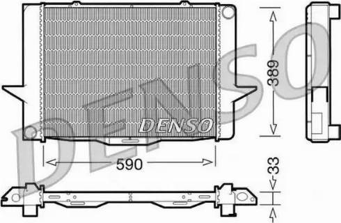 NPS DRM33040 - Радиатор, охлаждане на двигателя vvparts.bg