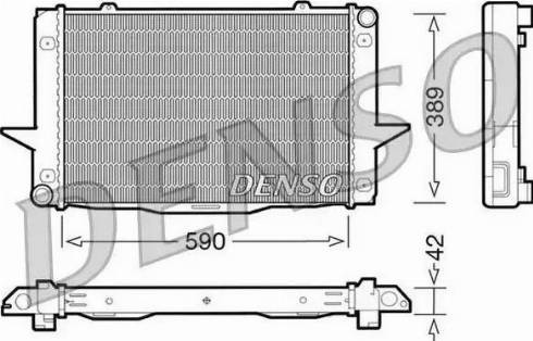 NPS DRM33043 - Радиатор, охлаждане на двигателя vvparts.bg