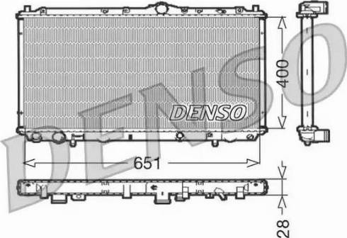 NPS DRM33060 - Радиатор, охлаждане на двигателя vvparts.bg