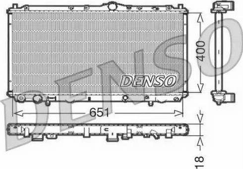 NPS DRM33061 - Радиатор, охлаждане на двигателя vvparts.bg