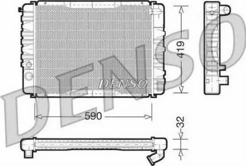 NPS DRM33035 - Радиатор, охлаждане на двигателя vvparts.bg