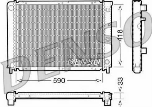 NPS DRM33032 - Радиатор, охлаждане на двигателя vvparts.bg