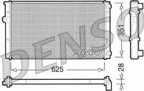 NPS DRM32009 - Радиатор, охлаждане на двигателя vvparts.bg