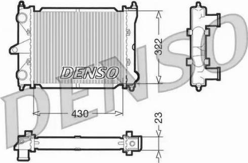 NPS DRM32033 - Радиатор, охлаждане на двигателя vvparts.bg