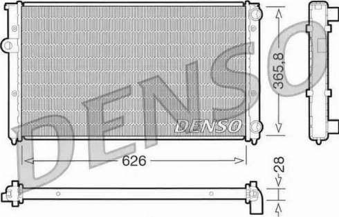 NPS DRM32027 - Радиатор, охлаждане на двигателя vvparts.bg