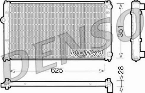 NPS DRM26001 - Радиатор, охлаждане на двигателя vvparts.bg