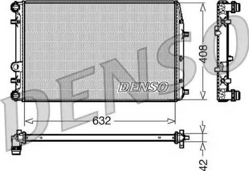 NPS DRM26011 - Радиатор, охлаждане на двигателя vvparts.bg