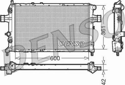 NPS DRM20016 - Радиатор, охлаждане на двигателя vvparts.bg