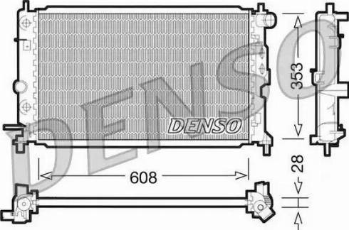 NPS DRM20026 - Радиатор, охлаждане на двигателя vvparts.bg