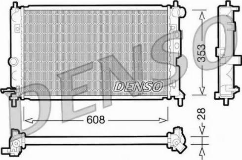 NPS DRM20027 - Радиатор, охлаждане на двигателя vvparts.bg