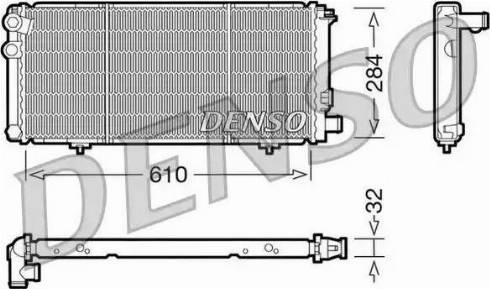 NPS DRM21010 - Радиатор, охлаждане на двигателя vvparts.bg