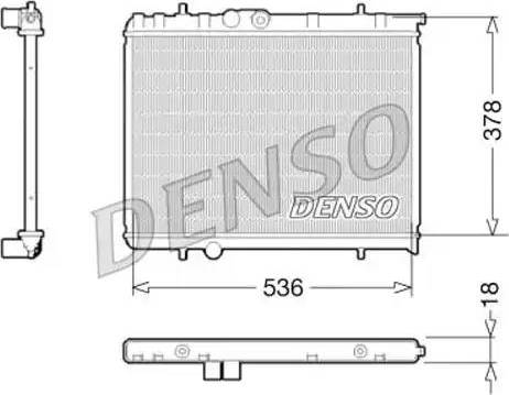 NPS DRM21034 - Радиатор, охлаждане на двигателя vvparts.bg