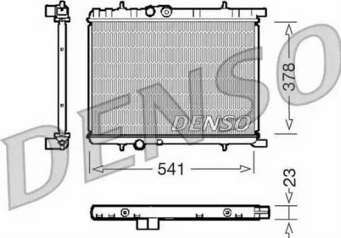 NPS DRM21033 - Радиатор, охлаждане на двигателя vvparts.bg