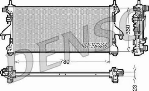 NPS DRM21100 - Радиатор, охлаждане на двигателя vvparts.bg