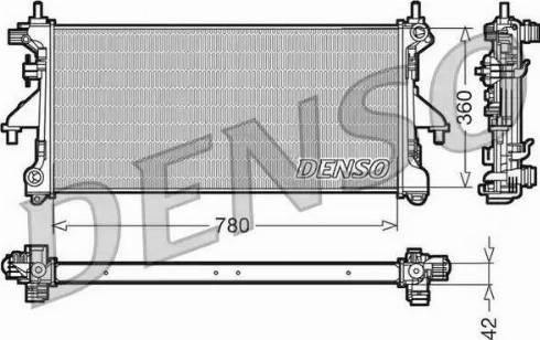 NPS DRM21102 - Радиатор, охлаждане на двигателя vvparts.bg