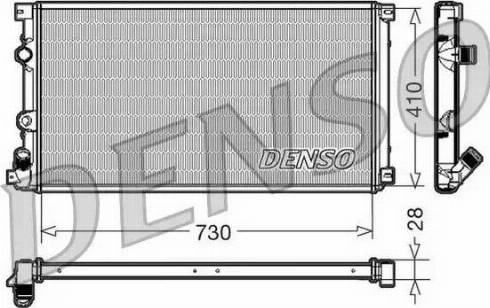 NPS DRM23090 - Радиатор, охлаждане на двигателя vvparts.bg