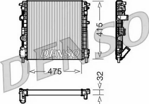 NPS DRM23015 - Радиатор, охлаждане на двигателя vvparts.bg
