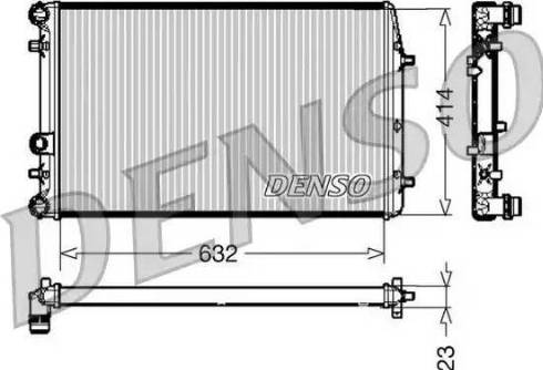 NPS DRM27005 - Радиатор, охлаждане на двигателя vvparts.bg