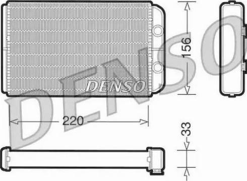 NPS DRR09090 - Топлообменник, отопление на вътрешното пространство vvparts.bg