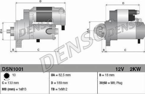 NPS DSN1001 - Стартер vvparts.bg