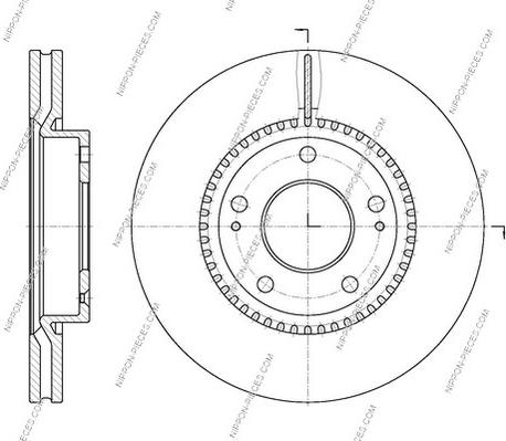 NPS H330I16 - Спирачен диск vvparts.bg