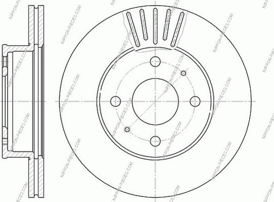 NPS H330I12 - Спирачен диск vvparts.bg