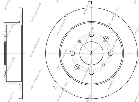 NPS H331A09 - Спирачен диск vvparts.bg