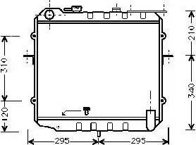 NPS K156A10 - Радиатор, охлаждане на двигателя vvparts.bg