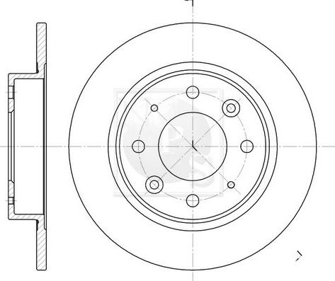 NPS K331A01 - Спирачен диск vvparts.bg