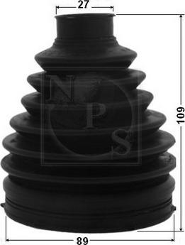 NPS K282A12 - Маншон, полуоска vvparts.bg