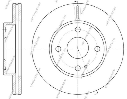 NPS M330A44 - Спирачен диск vvparts.bg