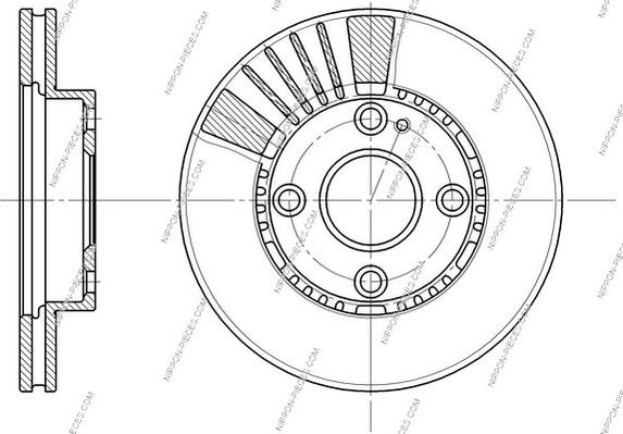 NPS M330A11 - Спирачен диск vvparts.bg