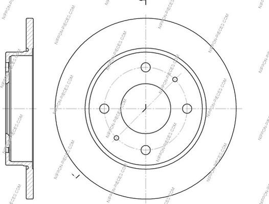 NPS M331I17 - Спирачен диск vvparts.bg